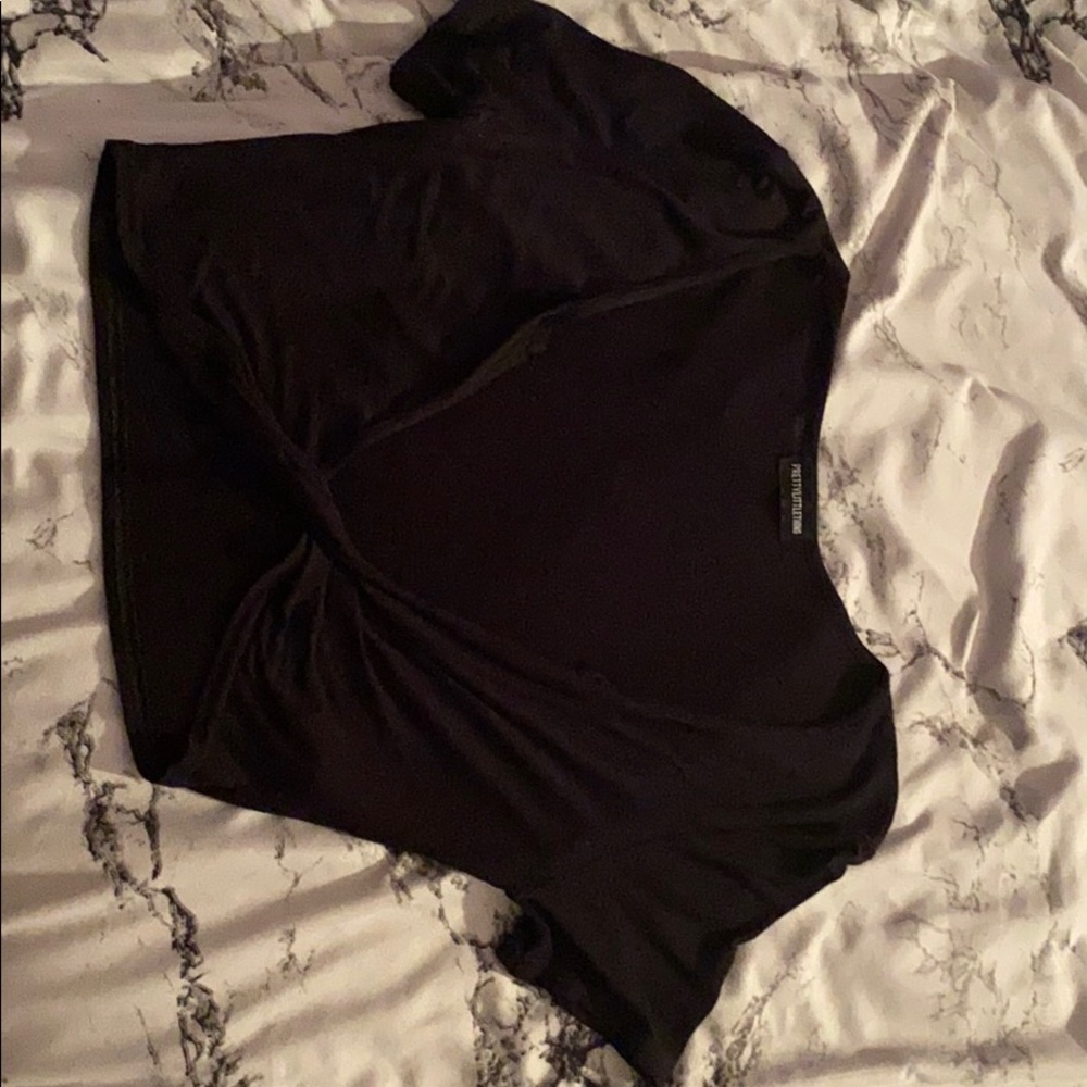 Black crop top